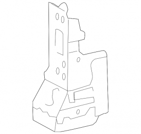 Front right side member nose for Lexus CT200h 11-17