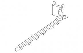 Door sill trim inner front left VW Beetle 12-19 black