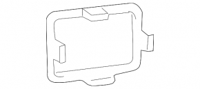 Left Trunk Door Cap Lexus RX350 RX450h 10-15 Black