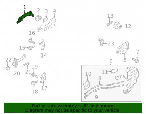 Door handle outer rear right Kia Optima 11-13