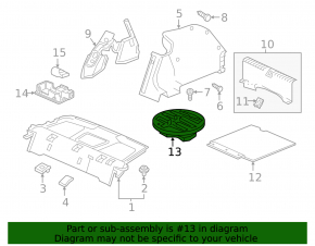 Trunk foam Honda Insight 19-22