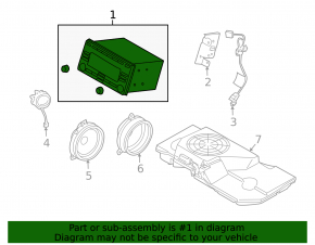 Subaru Forester 2013 SH radio tape recorder