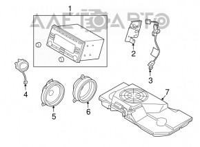 Subaru Forester 2013 SH radio tape recorder