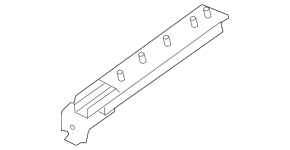 Rear right seat slides, 2nd row, Nissan Rogue 17-20, mechanical, without frame