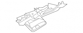 Audi A4 B9 17-25 driver's knee pad, gray