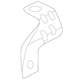 Front left wing bracket Audi A3 22-26 rear