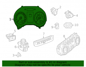 Mercedes GLA 15-20 instrument cluster without radar