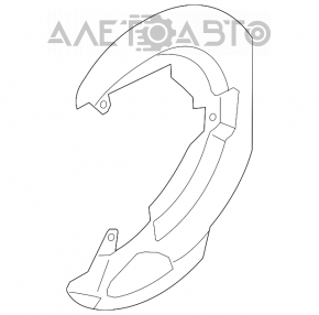 Metal brake disc cover, front right, Mazda3 2.3 03-08