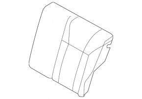 Rear row of seats 2 row Ford Fiesta 11-19 5d cloth black