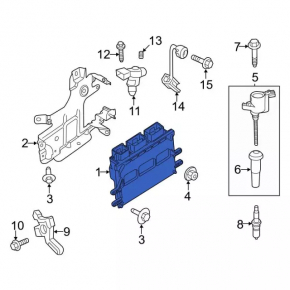 Ford Fusion mk5 13-14 2.5 engine computer ECU