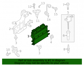Ford Fusion mk5 13-14 2.5 engine computer ECU