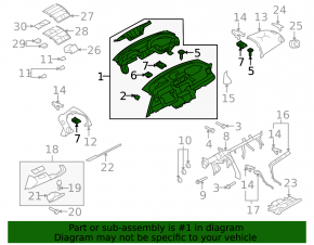 Dashboard front panel without AIRBAG Mazda6 09-13