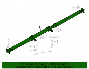 Cardan shaft driveshaft Mazda CX-9 16-