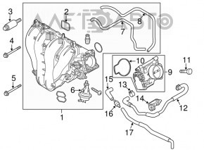 Throttle body Mazda3 MPS 09-13