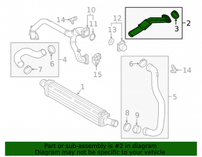 Turbocharger pipe Audi Q5 80A 18-24 3.0T