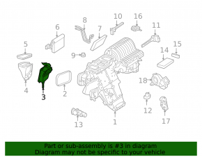 Lower heater air intake for Mercedes X164 GL W164 ML W251 R