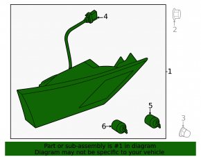 Light inside trunk lid right Nissan Sentra 20-24
