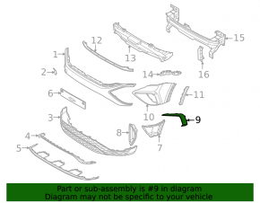 Front bumper cover right VW Taos 22-25