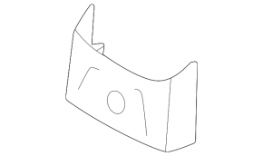 Rear lower center console trim Volvo XC90 25-26 type 2, T8, black, upper part