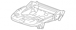 Driver's seat VW CC 08-17 without airbag, leather