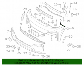 Front bumper mount left BMW i3 14-21