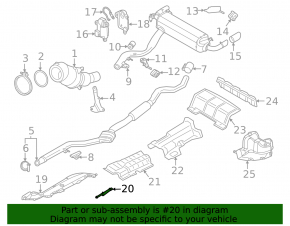 Front right underbody protection bracket for BMW 3 G20 19-25 2.0T