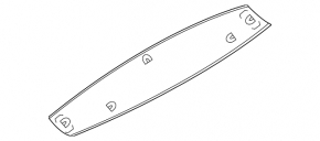 Upper trunk door trim BMW X3 F25 11-17 gray