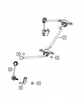 Rear stabilizer Dodge Dart 13-16 14mm