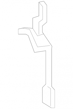 Front Bumper Bracket Center Toyota Rav4 16-18 Rest Vertical