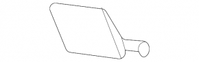 Right front bumper tow hook cap for Lexus NX 22-25 US built