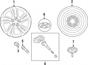 Wheel disk R17 Hyundai Elantra AD 17-18