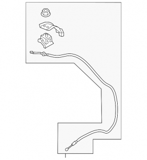 Subaru Outback 15-19 hood release cable without handle, latch broken