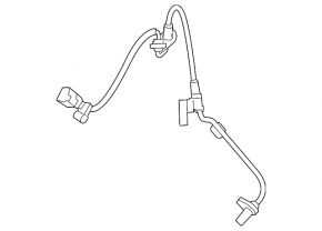 ABS sensor front left Hyundai Sonata 15-19