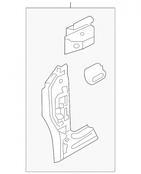 Front left body pillar VW Jetta 11-18 USA