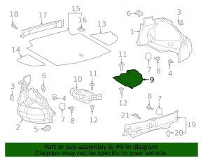 Right trunk box ES300h 19-26