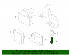 ABS bracket for Audi Q7 4L 10-15 lower