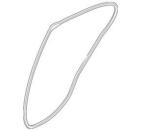 Rear left door seal Nissan Versa 15-19 usa rest