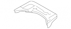 Trunk tray without tools right Nissan Rogue Sport 17-22