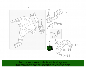 Left ventilation shield Audi A4 B8 08-16