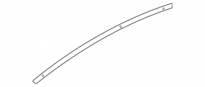 Audi A4 B9 20-25 trunk lid molding, gloss black