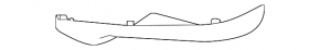 Right side mirror cover for Subaru Crosstrek 18-23, lower, under the turn signal