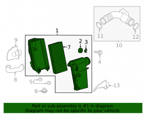 Air Filter Housing Porsche Cayenne 958 11-17 Hybrid