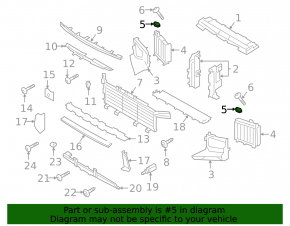 Right radiator deflector shutter motor for Porsche Cayenne 19-23 2.9T, 3.0T, 4.0T