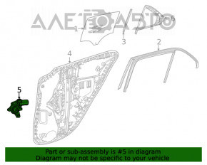Rear left window lift motor for Mercedes H247 GLA 20-26
