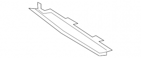 Lower radiator deflector for Mercedes X247 GLB 20-26 M260
