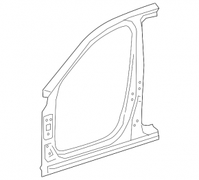 Body pillar central right Mercedes W213 E 17-23