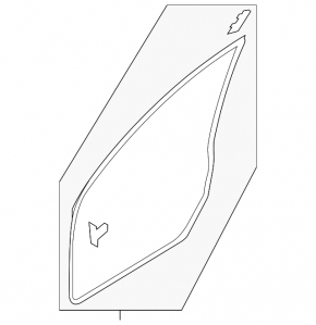 Front right door seal Mazda3 03-09