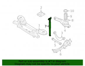Shock absorber rear right Mazda3 2.3 03-08