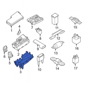 Ford C-max MK2 13-18 Underhood Fuse Box Housing