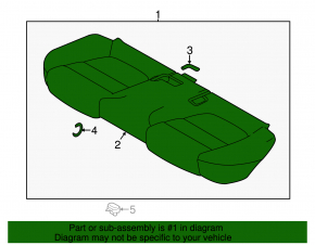 Mazda 6 13-15 rear seats gray cloth